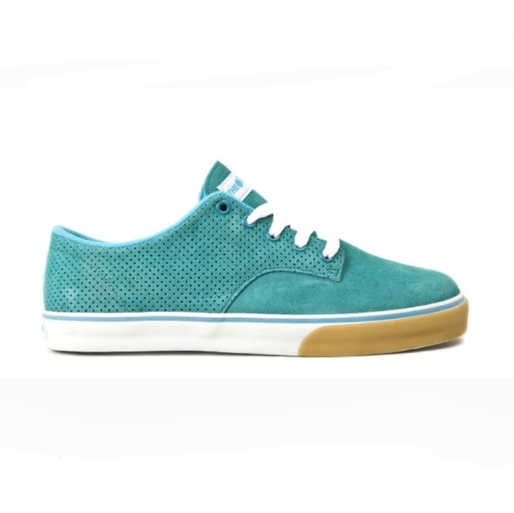 Terquoise The Hundreds Johnson Teal Suede Sneakers